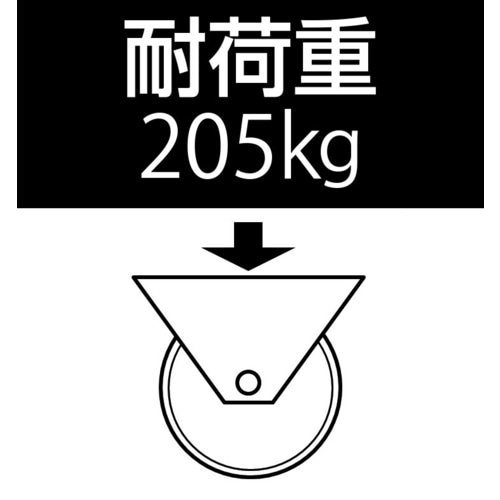 キャスター(自在)200mmEA986HB−200