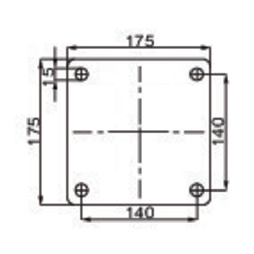 キャスター(自在金具・空気入車輪)260mm