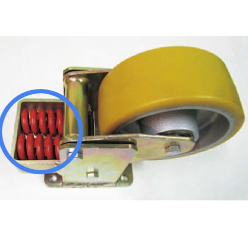 キャスター(自在金具・スプリング付)300mm