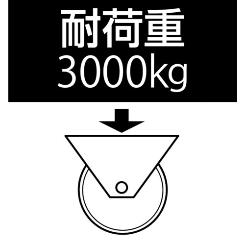 キャスター(自在金具・ナイロン車輪)150mm