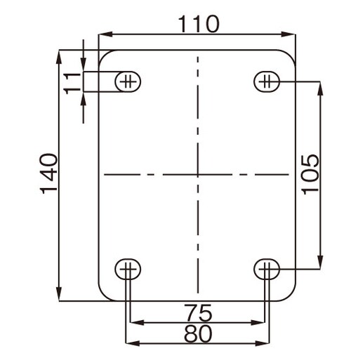 キャスター(自在金具)EA986LE−150A