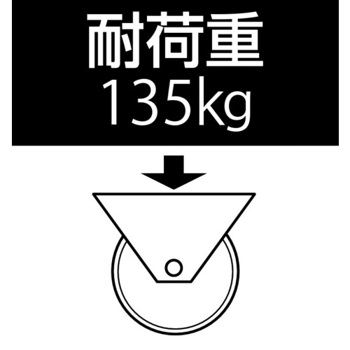 車輪(ラバータイヤ・PPリム)160X40