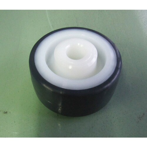 車輪(ポリウレタン+ナイロン)75X37mm