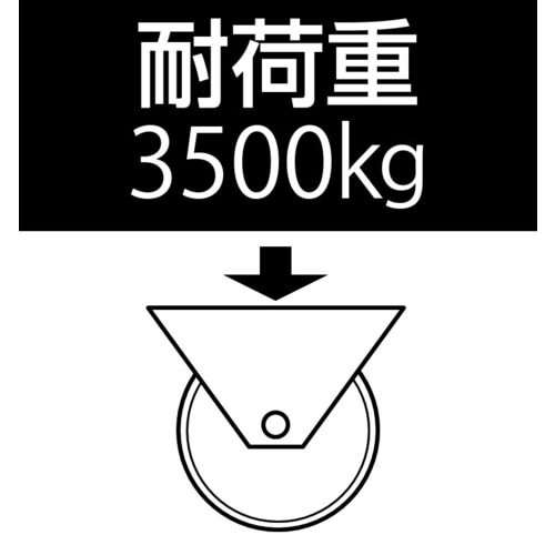 キャスター(スティール車輪・レール用)250mm