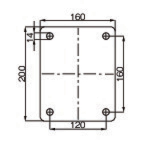 キャスター(スティール車輪・レール用)250mm