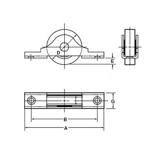 車(平型・ステンレス製/2個)35mm戸