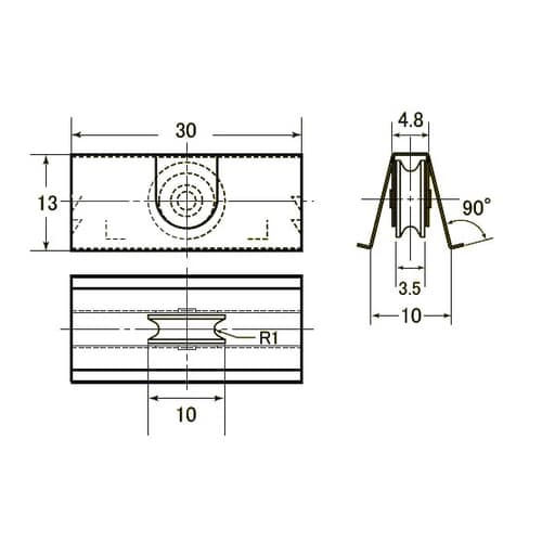 戸車(アミ戸用/2個)5−7mm