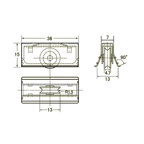 車(アミ戸用/2個)8−10mm戸