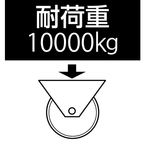 車輪(ボールベアリング・スティール製)250x65