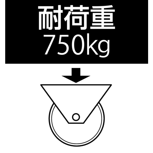 車輪(Bベアリング・ポリアミド製)125x46
