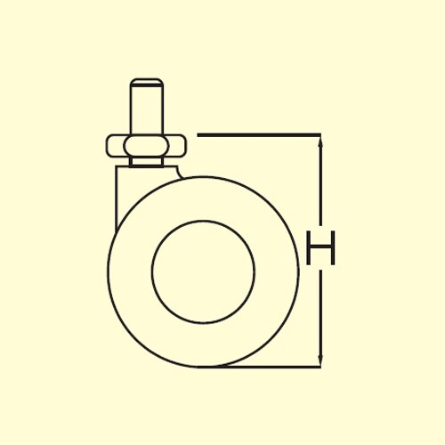 キャスター(2ホイール・U3/8X16ネジ)40