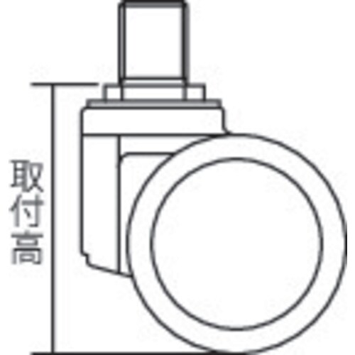 キャスター(ブレーキ付) EA986TJ−17