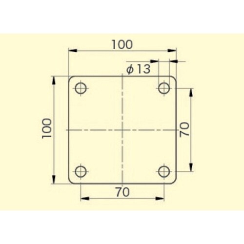 レベリングキャスター(ブレーキ付・自在)90mm
