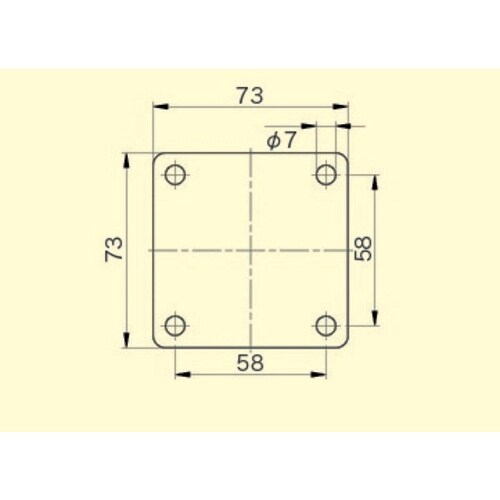 レベリングキャスター(ブレーキ付・自在)50mm