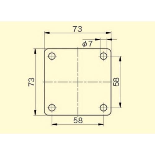 レベリングキャスター(ブレーキ・自在)50mm