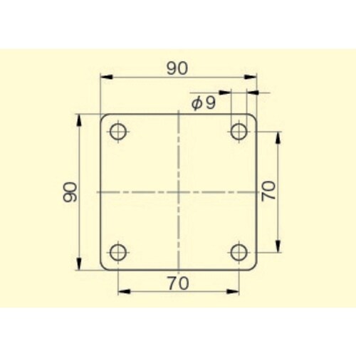 レベリングキャスター(ブレーキ・自在)63mm