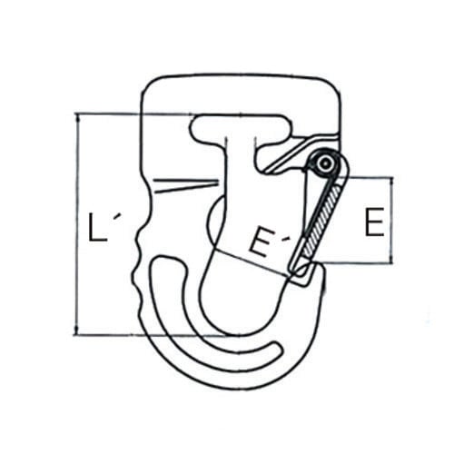 スリングフック(紫)1.0ton
