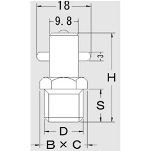 グリースニップル(ピンタイプ)R1/4