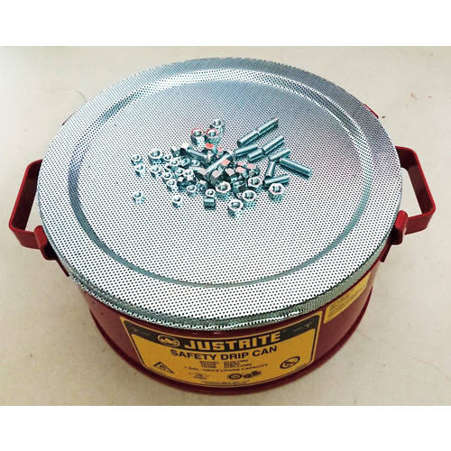 部品油受け(スチール製)φ238X114mm/4L