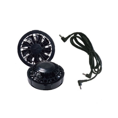 空調継ぎ作業服(送風ファン付/半袖ネイビー)LL