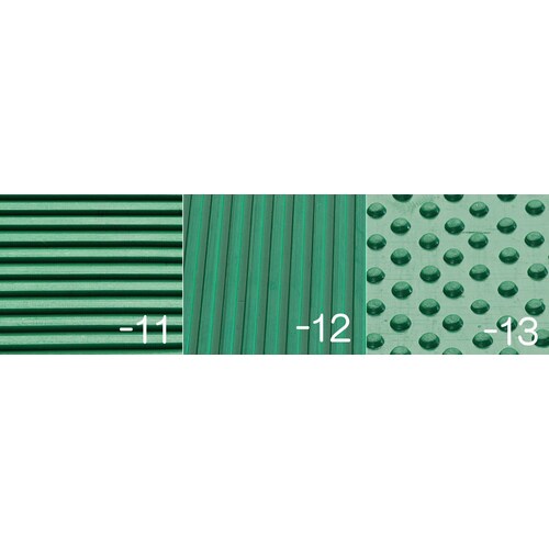 ゴムマット(縦筋・緑)1.0x10m/3.0mm