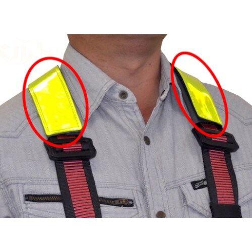 フルハーネス用反射ベルト(橙/2枚)200X130