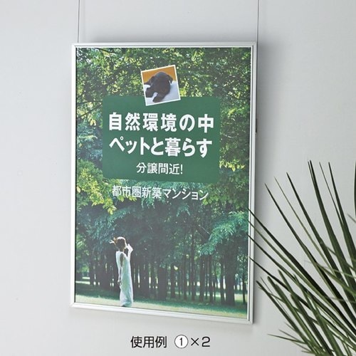 ピクチャーレールセット G−2簡易型シルバー2m