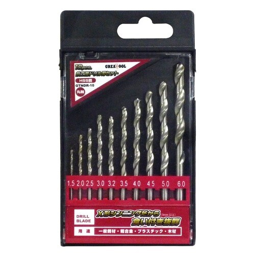 GT鉄工用ドリルセット GTNDR−10