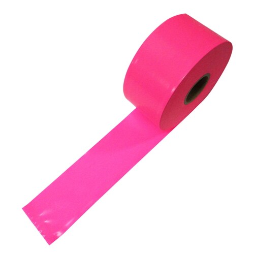 サインテープ 50幅X100m ピンク