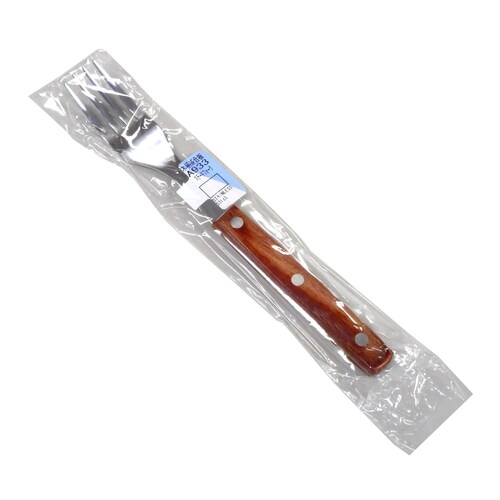 木柄茶合板 ステーキフォーク