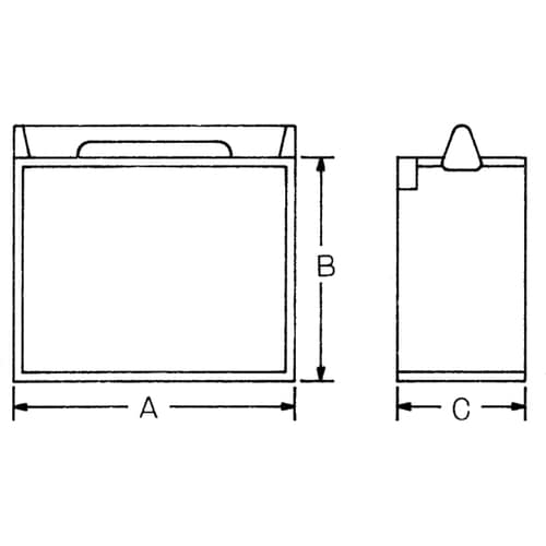 アルミ出前箱 縦型 4ヶ入