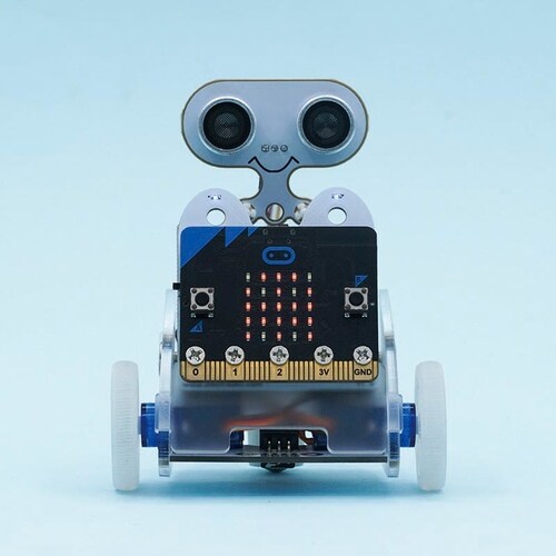 Ring:bit超音波、ライントレースセンサLED