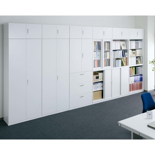 インベント収納D450上置用両開H400NAグレー