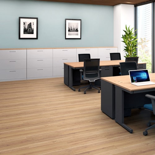 インベント収納D450上置用両開H400NAグレー