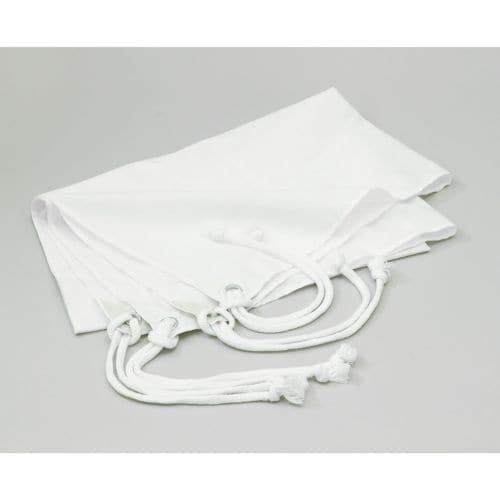 学級旗 白4コーナー付 旗:W125×H90cm