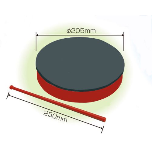 プラ製たいこ J 黒/赤