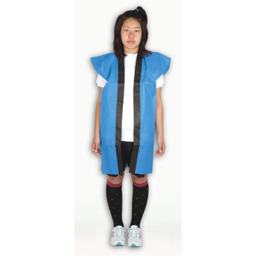 ロングハッピ不織布 黒 S(ハチマキ付)