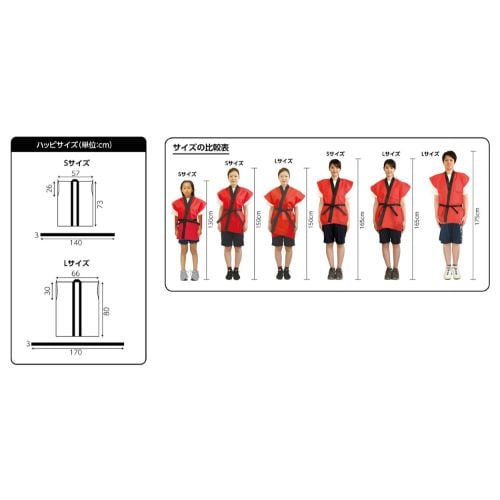 カラー不織布ハッピ子供用袖無 S 青