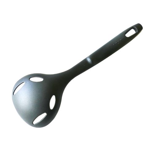 ナイロン製 汁きりお玉 ブラック PR2627