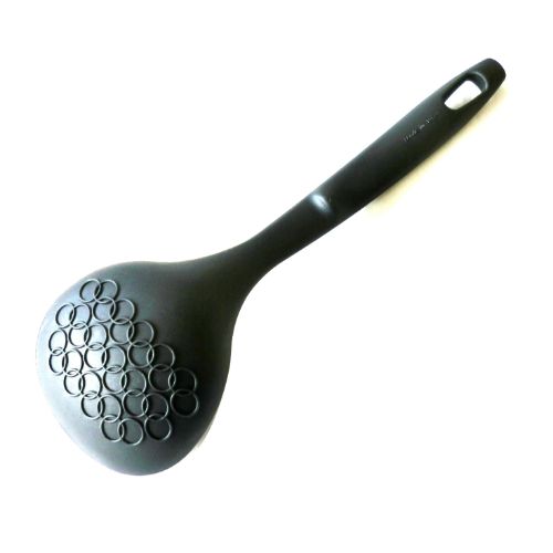 ナイロン製 あく取りお玉 ブラック PR2626