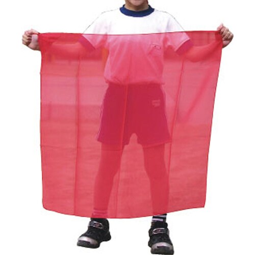 ループ付カラースカーフ 赤