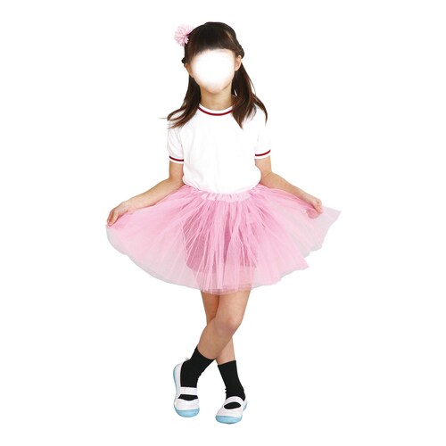 フリフリスカート 桃