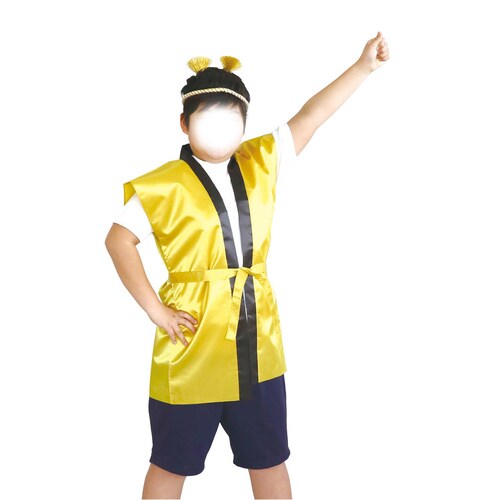 かんたんねじりはちまき 黄/白