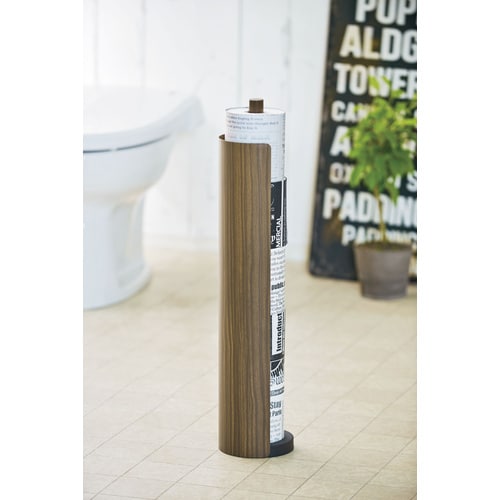 ティール木転写トイレットペーパースタンドBR