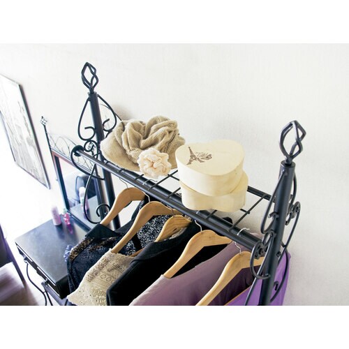 ダブルハンガーラック ブラック