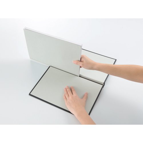 製本カバー 製本工房 A4 200枚収納 黒×2