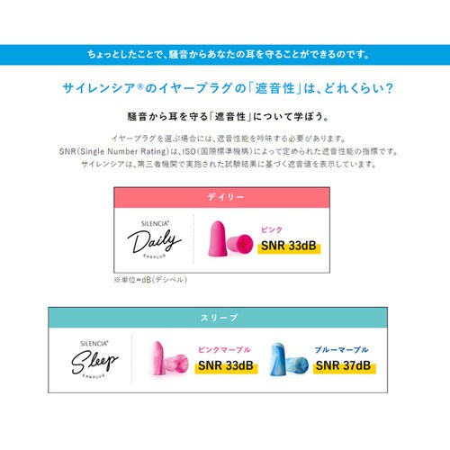耳栓 SILENCIA Sleep 4組×6