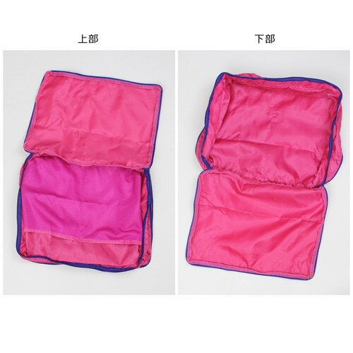 トラベル ランジェリーケース M ピンク×2