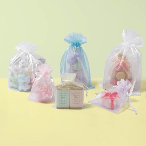 オーガンジーバッグ M ピンク 10枚×2