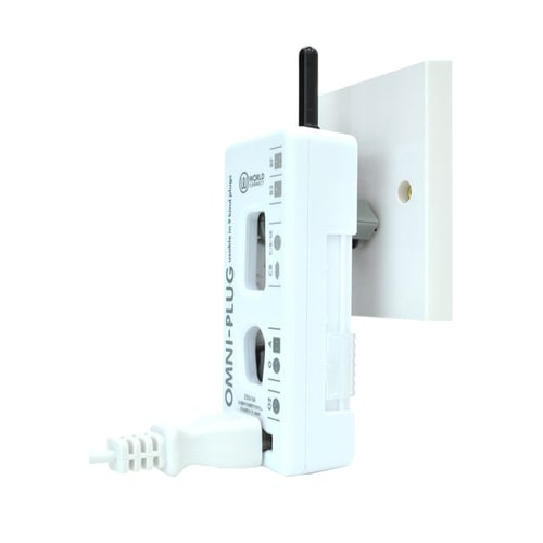 マルチ変換プラグ 海外旅行用マ 11cm ホワイト